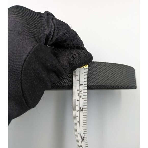 BOTTEGA VENETA Matt Rubber Slider Sandals Black Size36 - Picture 8 of 11